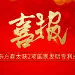 喜报：东方森太获2项国家发明专利授权